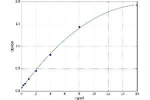 A typical standard curve