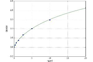 A typical standard curve (NMDAR2A ELISA 试剂盒)