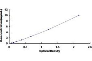 Typical standard curve (GRB2 ELISA 试剂盒)