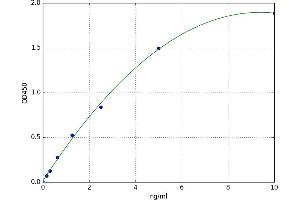 A typical standard curve (CTNNB1 ELISA 试剂盒)