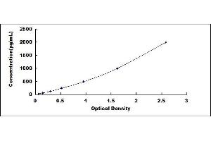 Typical standard curve (CCL21 ELISA 试剂盒)