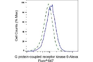 Validation of G protein-coupled receptor kinase 6 knockdown using flow cytometry. (Recombinant GRK6 抗体)