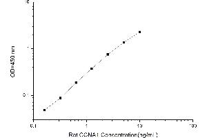 Typical standard curve (Cyclin A1 ELISA 试剂盒)