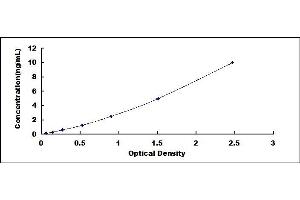 Typical standard curve (TJP1 ELISA 试剂盒)