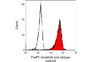 Flow Cytometry (FACS) image for anti-Forkhead Box P1 (FOXP1) (AA 627-677) antibody (ABIN7454010) (Recombinant FOXP1 抗体  (AA 627-677))