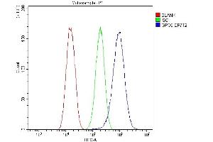 Flow Cytometry analysis of U87 cells using anti-Glypican 5/GPC5 antibody (ABIN7601084). (GPC5 抗体  (AA 28-538))