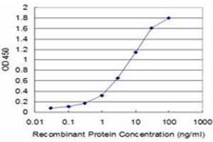 Detection limit for recombinant GST tagged PRKACA is approximately 0. (PRKACA 抗体  (AA 1-120))