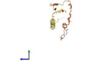 AlphaFold protein structure predicition of Human Recombinant DSCR4 Protein, UniprotID P56555