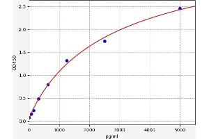 Typical standard curve (DNASE2 ELISA 试剂盒)