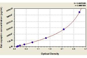 Typical Standard Curve (Copeptin ELISA 试剂盒)