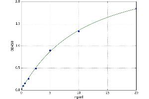 A typical standard curve (OGFR ELISA 试剂盒)