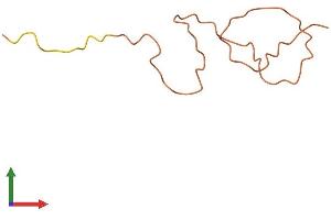 AlphaFold protein structure predicition of Mouse Recombinant Krtap16-3 Protein, UniprotID Q8C1I6