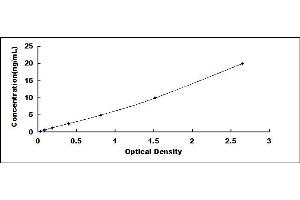 Typical standard curve