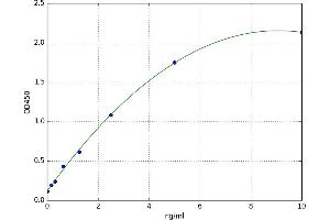 A typical standard curve