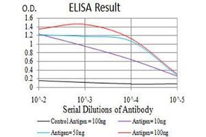 ELISA image for anti-DNA (Cytosine-5)-Methyltransferase 1 (DNMT1) (AA 1317-1616) antibody (ABIN5542513)