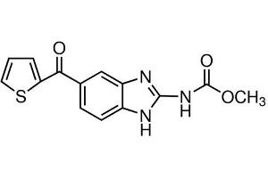 Chemical structure of Nocodazole , a Microtubule inhibitor.