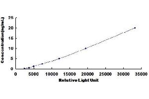 Typical standard curve
