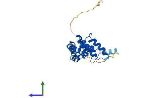 AlphaFold protein structure predicition of Mouse Recombinant Rgs1 Protein, UniprotID Q9JL25