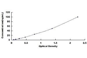 Typical standard curve (CYP3A4 ELISA 试剂盒)