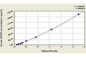 Typical standard curve (P2RX7 ELISA 试剂盒)