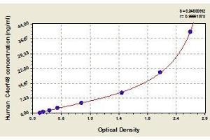 Typical standard curve (C4orf48 ELISA 试剂盒)