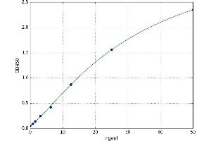 A typical standard curve