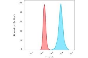 Flow Cytometric Analysis of HeLa cells. (Recombinant Histone H1 抗体)