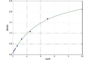A typical standard curve (Coagulation Factor IX ELISA 试剂盒)