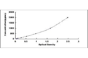 Typical standard curve (Keratin 6C ELISA 试剂盒)