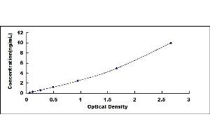 Typical standard curve (SLC15A1 ELISA 试剂盒)