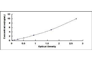 Typical standard curve (Apotransferrin ELISA 试剂盒)
