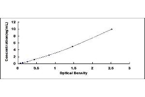 Typical standard curve