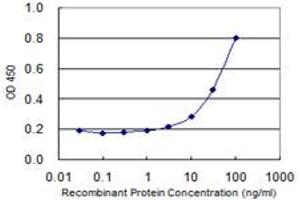 Detection limit for recombinant GST tagged PHB is 3 ng/ml as a capture antibody. (Prohibitin 抗体  (AA 1-272))