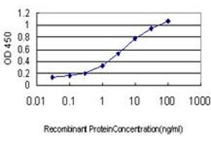 Detection limit for recombinant GST tagged PTK2B is approximately 0.