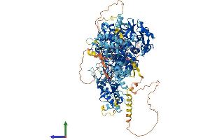 AlphaFold protein structure predicition of Human Recombinant PHKA2 Protein, UniprotID P46019