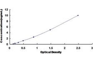 Typical standard curve (GPR109B ELISA 试剂盒)