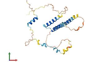 AlphaFold protein structure predicition of Human Recombinant SERTAD1 Protein, UniprotID Q9UHV2