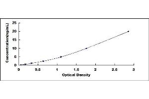 Typical standard curve (MERTK ELISA 试剂盒)