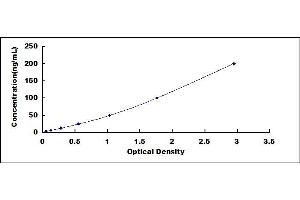 Typical standard curve (ANGPTL6 ELISA 试剂盒)