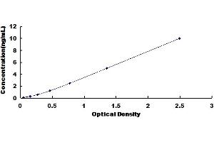 Typical Standard Curve for Rat CDK5 ELISA.