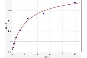 Typical standard curve (Connexin 43/GJA1 ELISA 试剂盒)