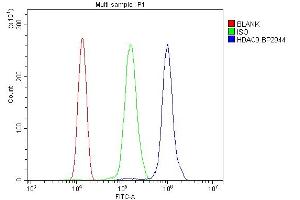 Flow Cytometry analysis of THP-1 cells using anti-HDAC9 antibody (ABIN7602333). (HDAC9 抗体  (AA 7-469))