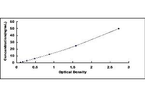 Typical standard curve (Chemerin ELISA 试剂盒)