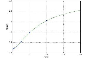 A typical standard curve (AANAT ELISA 试剂盒)