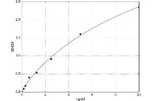A typical standard curve (ENPP1 ELISA 试剂盒)