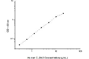Typical standard curve (Claudin 3 ELISA 试剂盒)