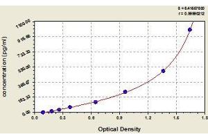 Typical standard curve (Integrin beta 2 ELISA 试剂盒)