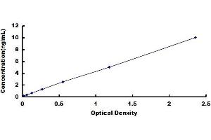 Typical standard curve