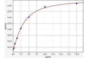 Typical standard curve (FLT3 ELISA 试剂盒)