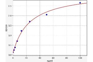 Typical standard curve (NAT5 ELISA 试剂盒)